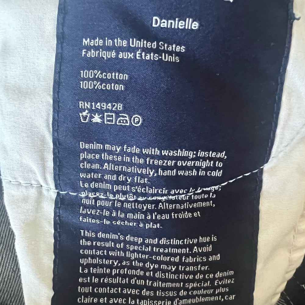 KHAITE Danielle 100% cotton jeans in mid-blue, size 27 - Picture 12 of 15